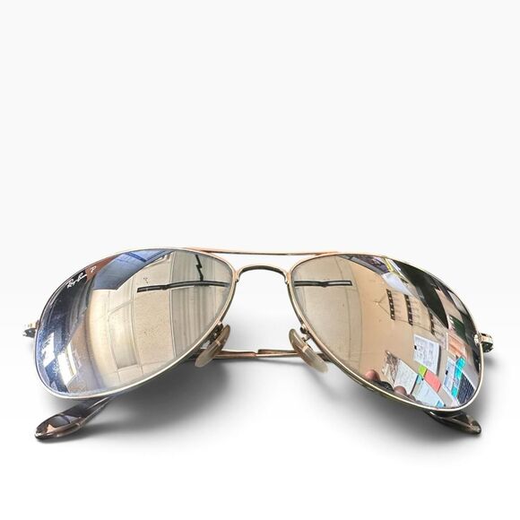 Ray-Ban Other - Ray-Ban Aviator Sunglasses Men's Silver Brown Prescription Top Gun style